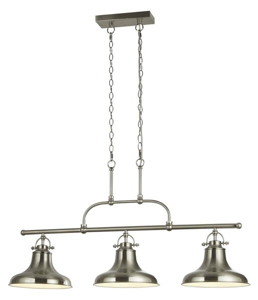 Dallas 3 Light Bar Pendant Light In Antique Rouge