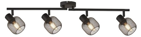 Meshy 4 Light Cage Bar Spotlight In Black