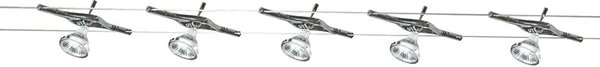 Afton Cable LED 5 Light Spotlight In Chrome