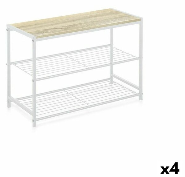 Shelves Confortime 3 Shelves Metal 60 x 30 x 43 cm (4 Units)