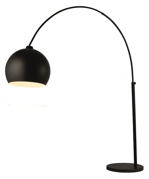 Giant Domed Shape ARC Floor Lamp In Matt Black