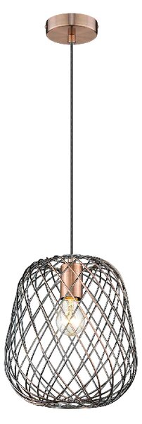 Moorgate Metal Pendant Light Medium In Antique Copper