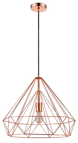 Merton Metal Pendant Light Large In Copper