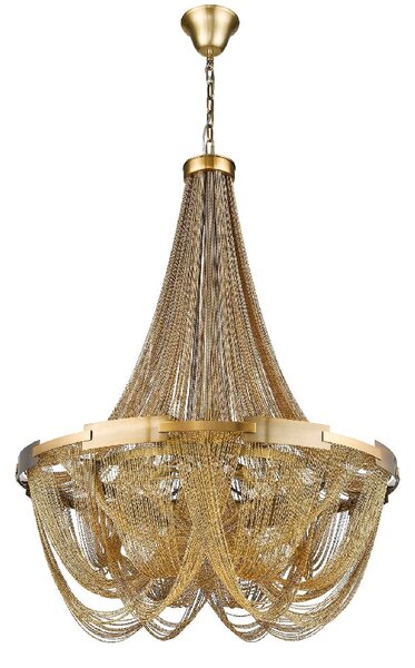 Notting 6 Light Hill Statement Pendant Light In Brass