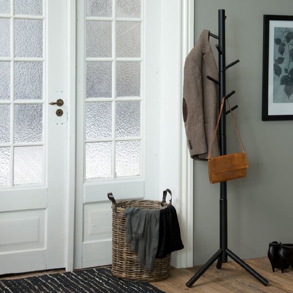 Bristow Wooden Coat Hanger Stand In Black