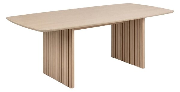 Cadott Wooden Dining Table Rectangular In White Oak