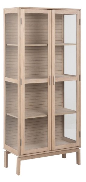 Lacey Wooden Display Cabinet With 2 Doors In White Oak