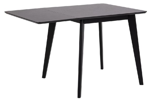 Riga Wooden Extending Dining Table In Black