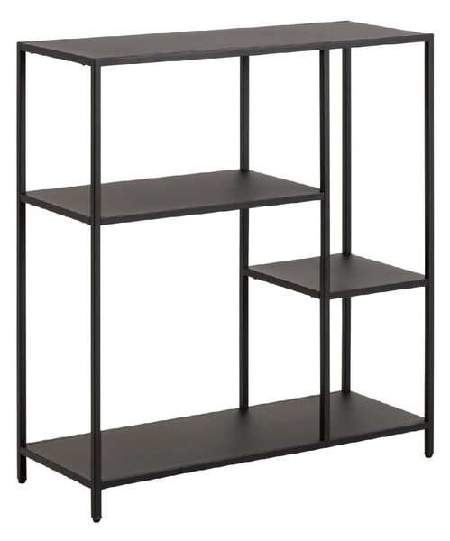 Napa Metal Bookcase With 3 Shelves In Matt Black