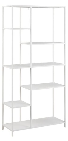 Napa Metal Bookcase With 6 Shelves In White