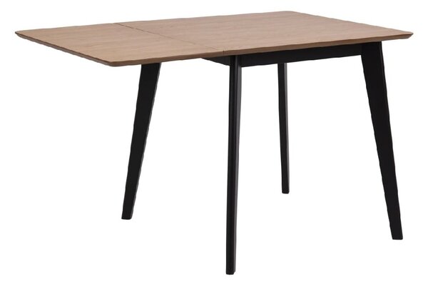 Riga Wooden Extending Dining Table In Oak And Black
