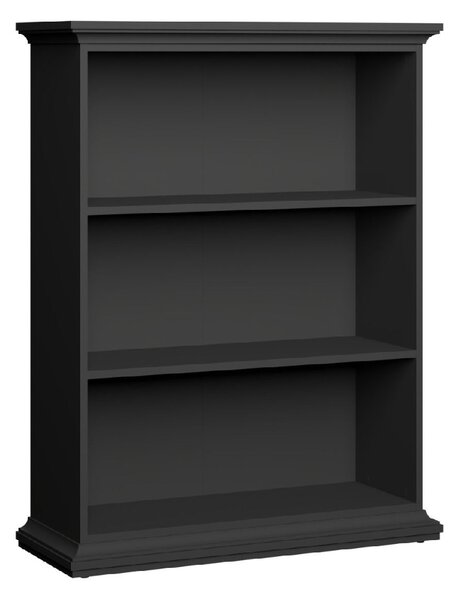 Parayo Wooden Bookcase With 2 Shelves In Matt Grey