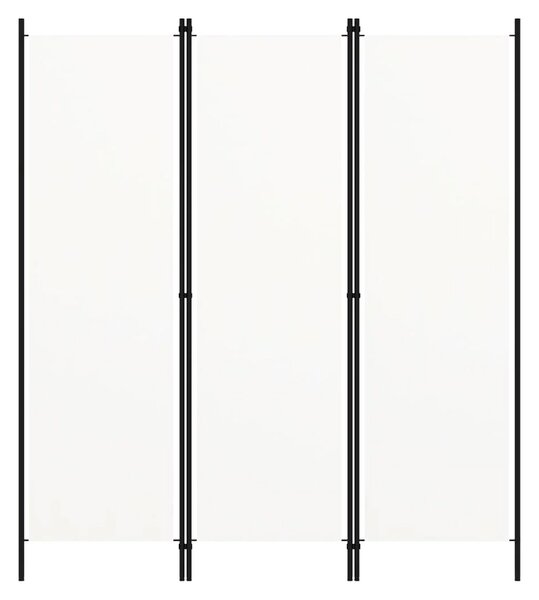 Celina Fabric 3 Panels 150cm x 180cm Room Divider In White