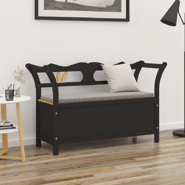 Jorden Wooden Hallway Seating Bench In Black