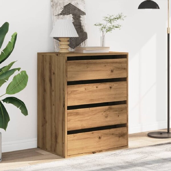 Amarillo Wooden Chest OF 4 Drawers In Oak