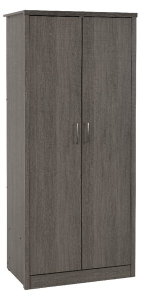 Laggan Wooden Wardrobe With 2 Doors In Black