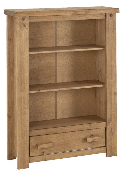 Torsal Wooden Bookcase With 1 Drawer 3 Shelves In Oak