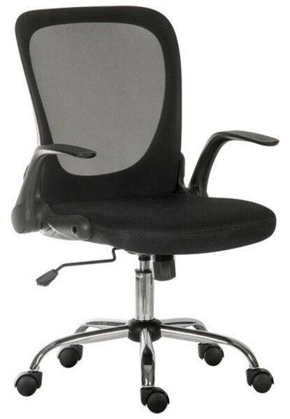 Flint Fabric Home And Office Chair In Black