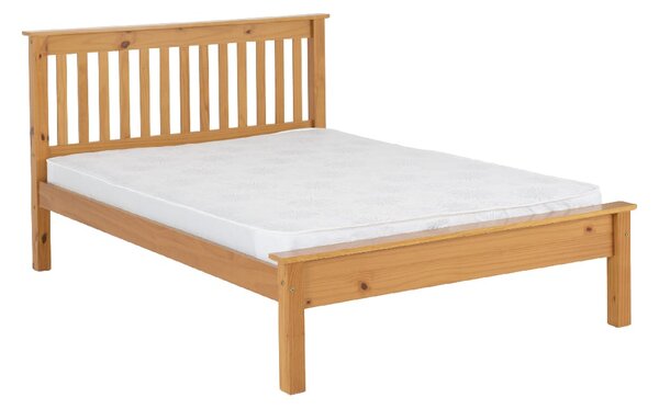 Merlin Wooden Low Foot End Double Bed In Oak