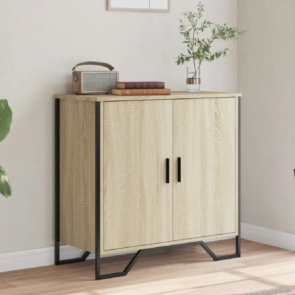 Arvada Wooden Storage Cabinet With 2 Doors In Sonoma Oak