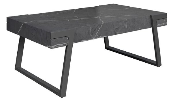 Augusta Wooden Coffee Table In Grey Marble Effect