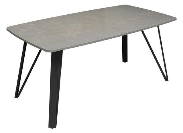 Raleigh Ceramic Rectangular Coffee Table In Grey