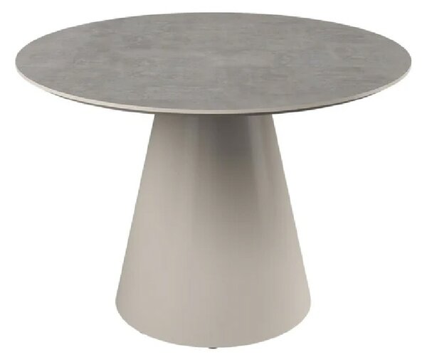 Safford Wooden Round Dining Table In Light Grey