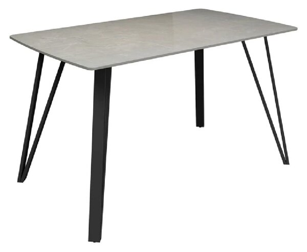 Raleigh Ceramic Rectangular Dining Table In Grey