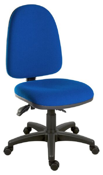 Earlville Fabric Home And Office Chair With Metal Legs In Blue