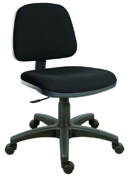 Earlville Fabric Home And Office Chair With No Arm In Black