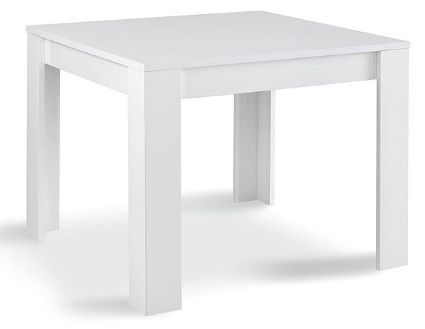 Breta High Gloss Dining Table Square In White