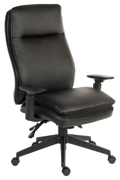 Paterson Leather Home And Office Chair In Black