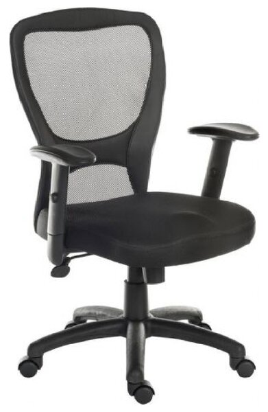 Manteo Fabric Home And Office Chair In Black