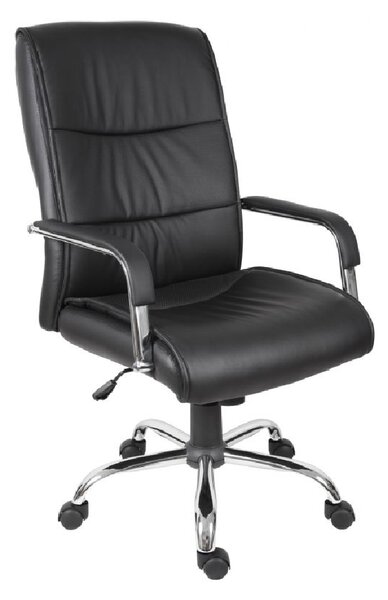 Kahului Leather Home And Office Chair In Black