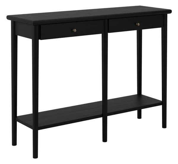 Jacksonville Wooden Console Table In Matte Black