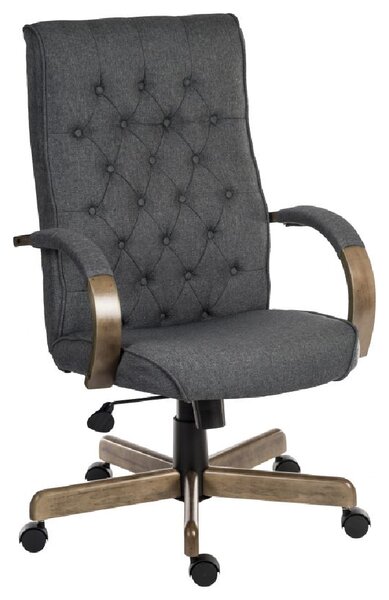 Waltham Fabric Home And Office Chair In Grey