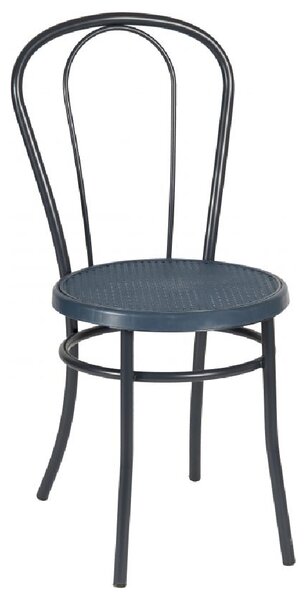 Ukiah Metal Bistro Chair In Slate Blue