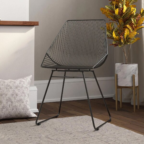 Eastlake Metal Bistro Dining Chair In Black