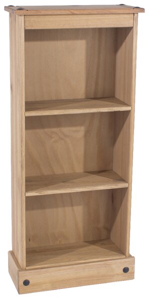 Consett Wooden Bookcase With 3 Shelves In Oak