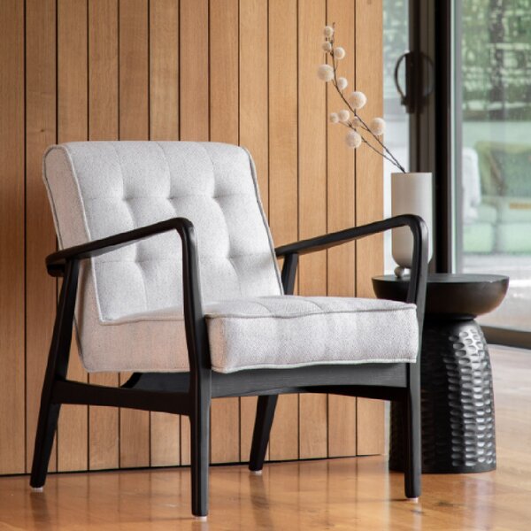 Hombre Fibre Armchair With Wooden Legs In Natural