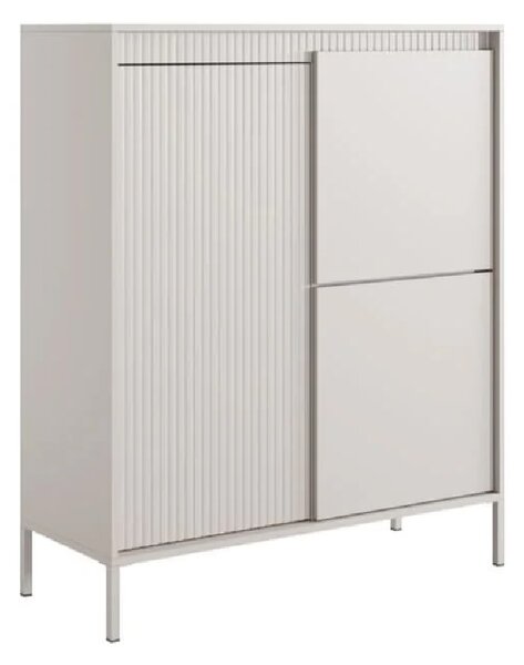 Shawnee Wooden Storage Cabinet With 3 Doors In Beige