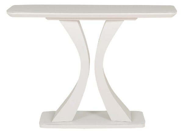 Decatur Glass Rectangular Console Table In Greige