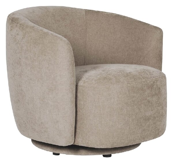 Batavia Velvet Swivel Bedroom Chair In Natural