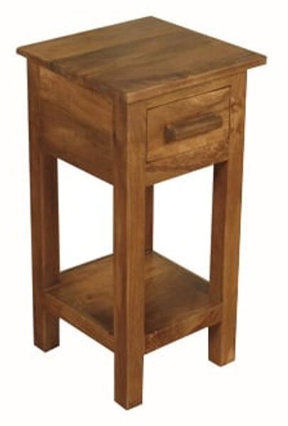 Merino Small Telephone Table In Mango Wood With Gloss Touch