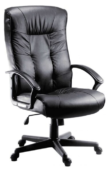 Glasgow Leather Home And Office Chair In Black