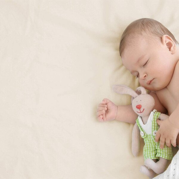 4x Spacesaver Cot Fitted Sheet 100% Cotton 100x52cm, Cream