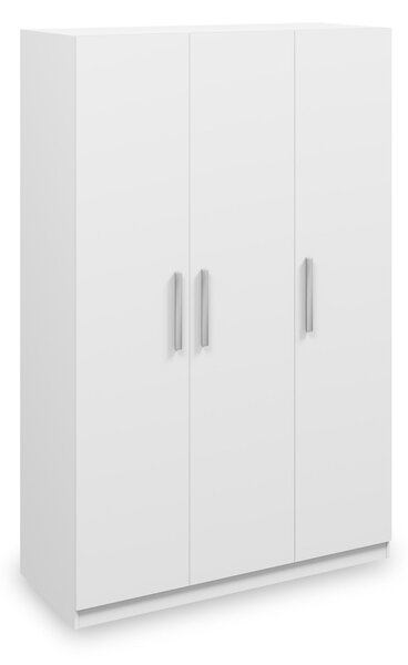 Meribel Gloss White 3 Door Triple Wardrobe | Roseland Furniture