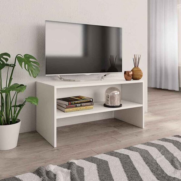 Baina 80cm Wooden TV Stand - White