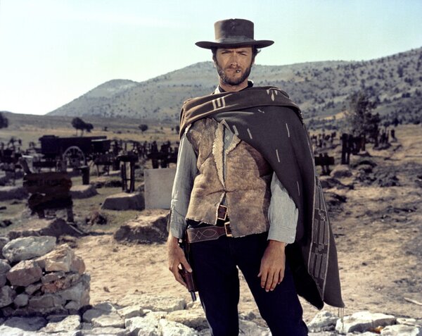 Photography Clint Eastwood in The Good, The Bad and The Ugly, Sunset Boulevard