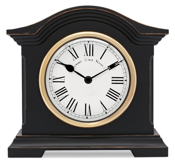 Acctim Falkenburg Quartz Mantel Clock Black
